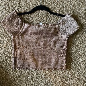 Small over the shoulder crop top size (s)